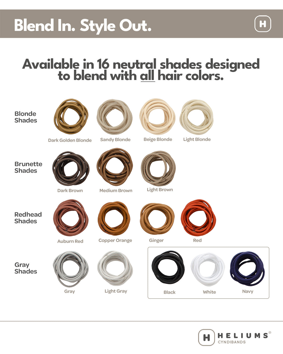 Small Hair Ties - 2mm Mini Hair Elastics - Black