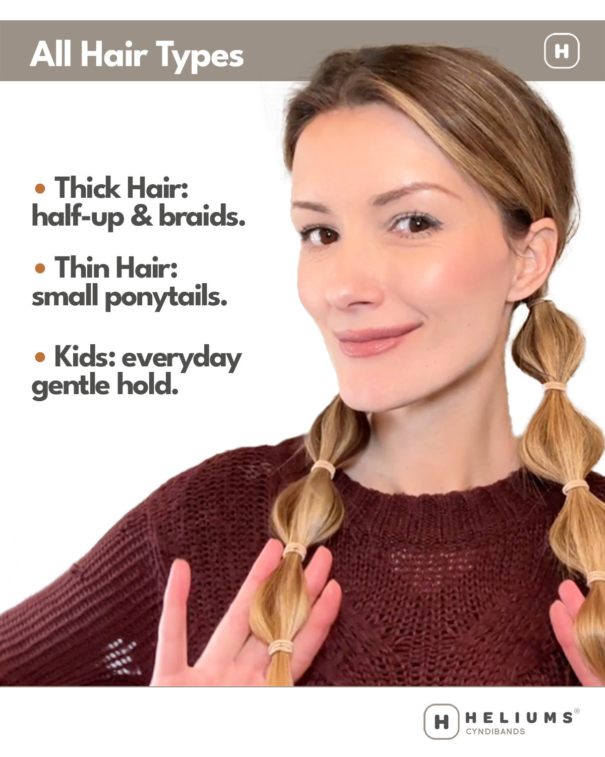 Small Hair Ties - 2mm Mini Hair Elastics - Black