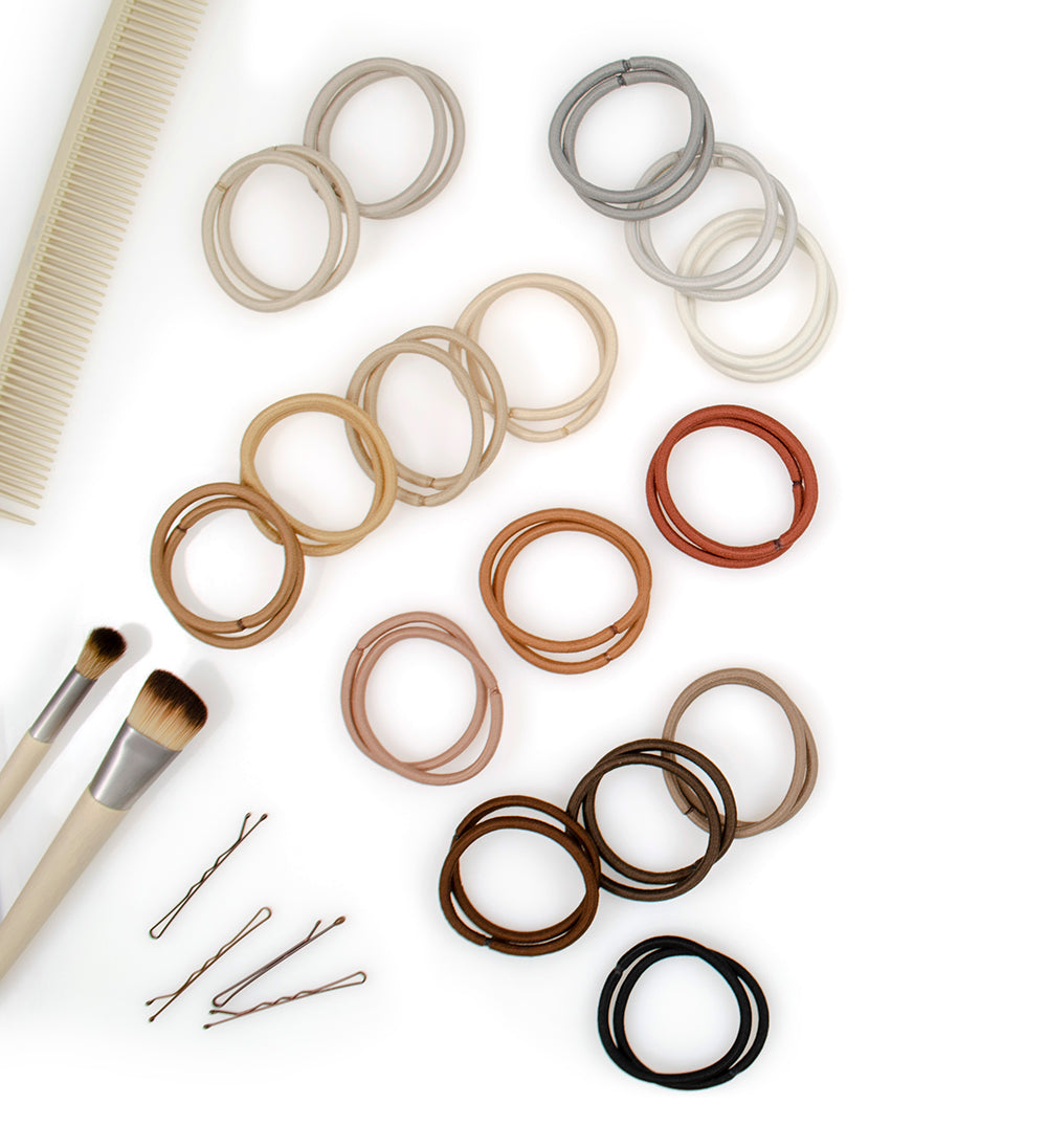 HELIUMS-4mm Hair Ties - 1.75 Inch Elastics - 24 Count