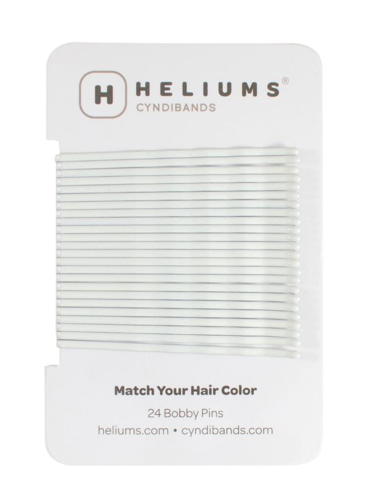 HELIUMS-Extra Long 2.5 Inch Wavy Bobby Pins - 24 Count - White