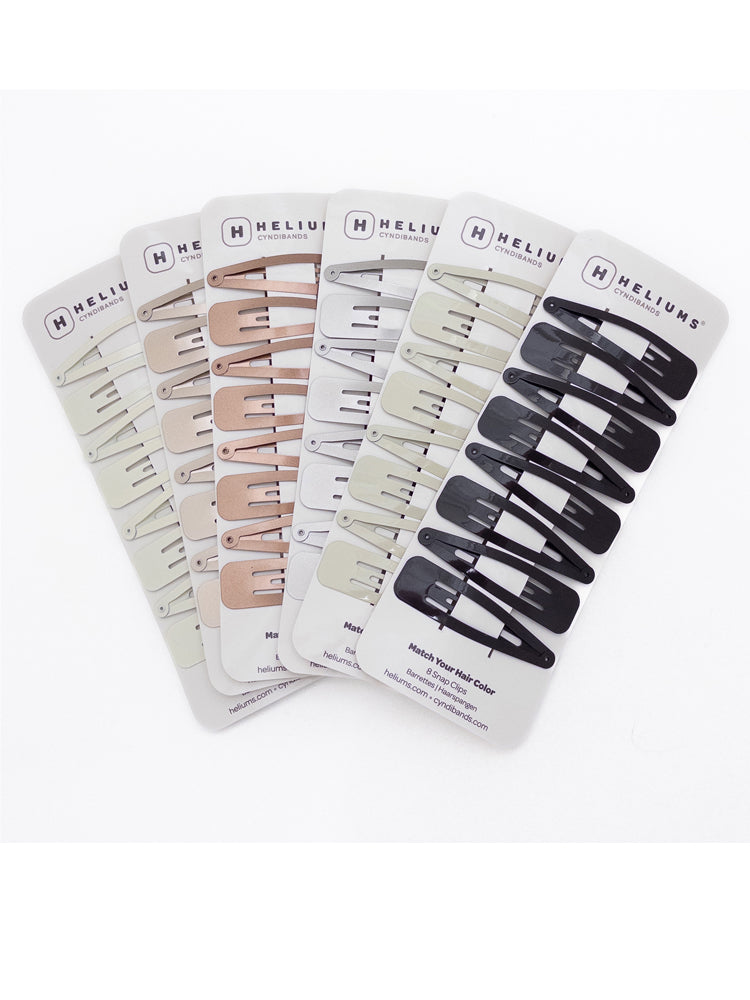 Large 2.7 Inch Snap Clips - Metal Barettes