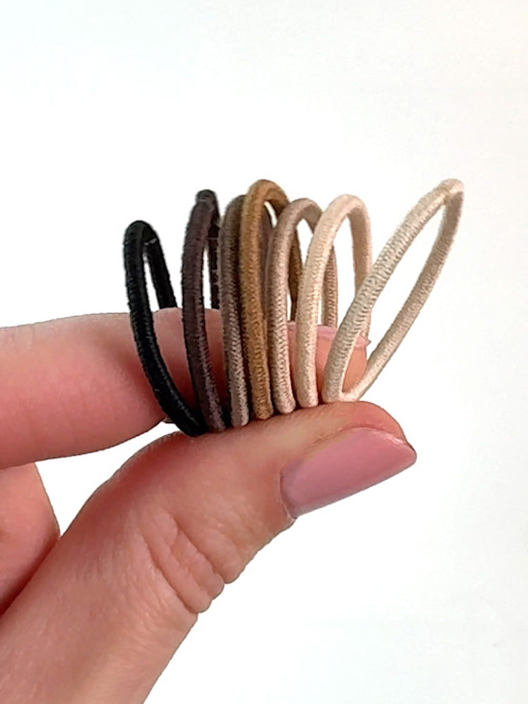 HELIUMS-Small Hair Ties - 2mm Mini Hair Elastics