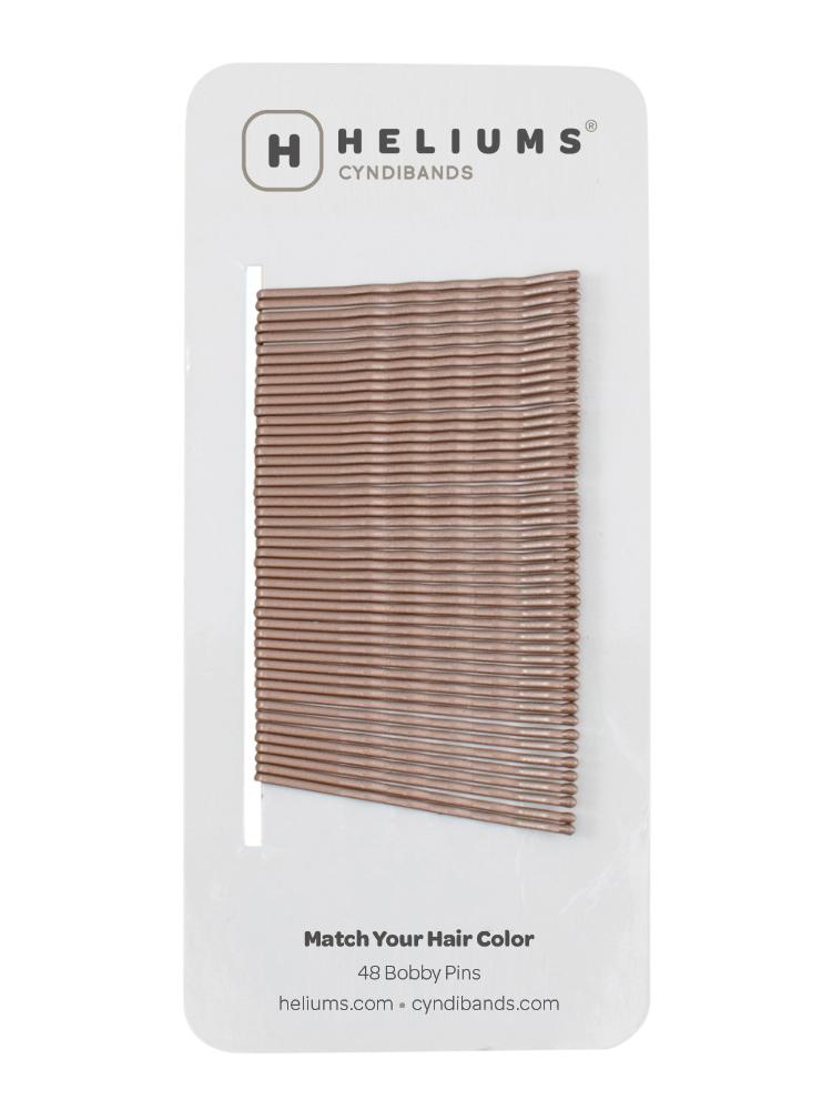 HELIUMS-2 Inch Wavy Bobby Pins - 48 Count - Dark Blonde