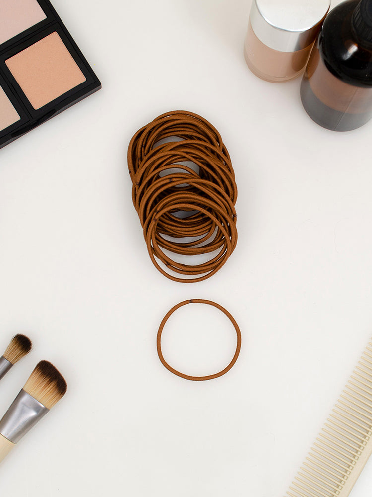 www.heliums.com-Thin 2mm Hair Ties - 1.75 Inch Elastics - 40 Count