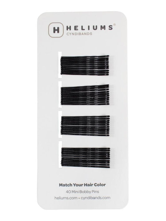 Heliums Mini Bobby Pins - 40 Pack, 1.5 Inch Small Hair Pins
