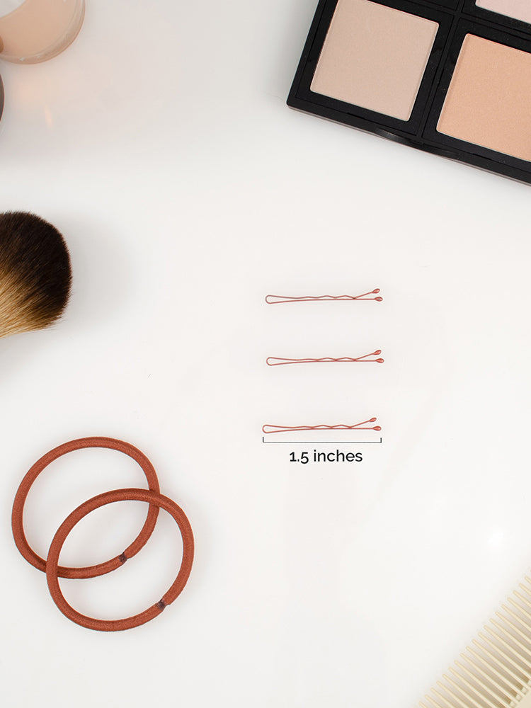 Heliums Mini Bobby Pins - 40 Pack, 1.5 Inch Small Hair Pins