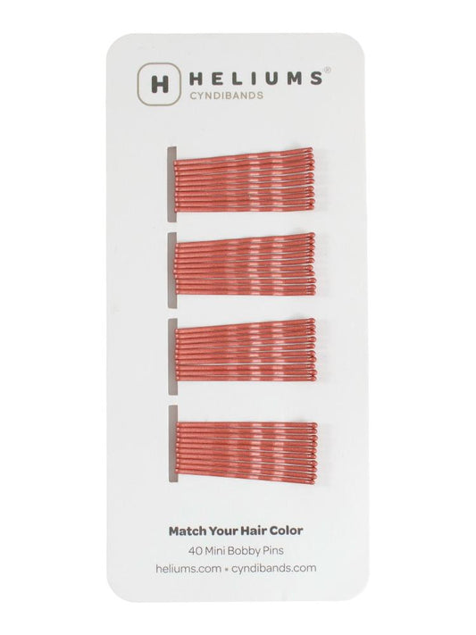 Heliums Mini Bobby Pins - 40 Pack, 1.5 Inch Small Hair Pins