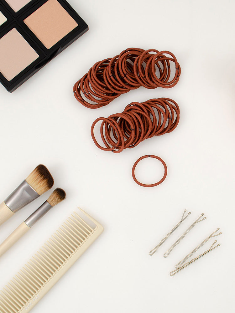Small Hair Ties - 2mm Mini Hair Elastics - Sandy Blonde