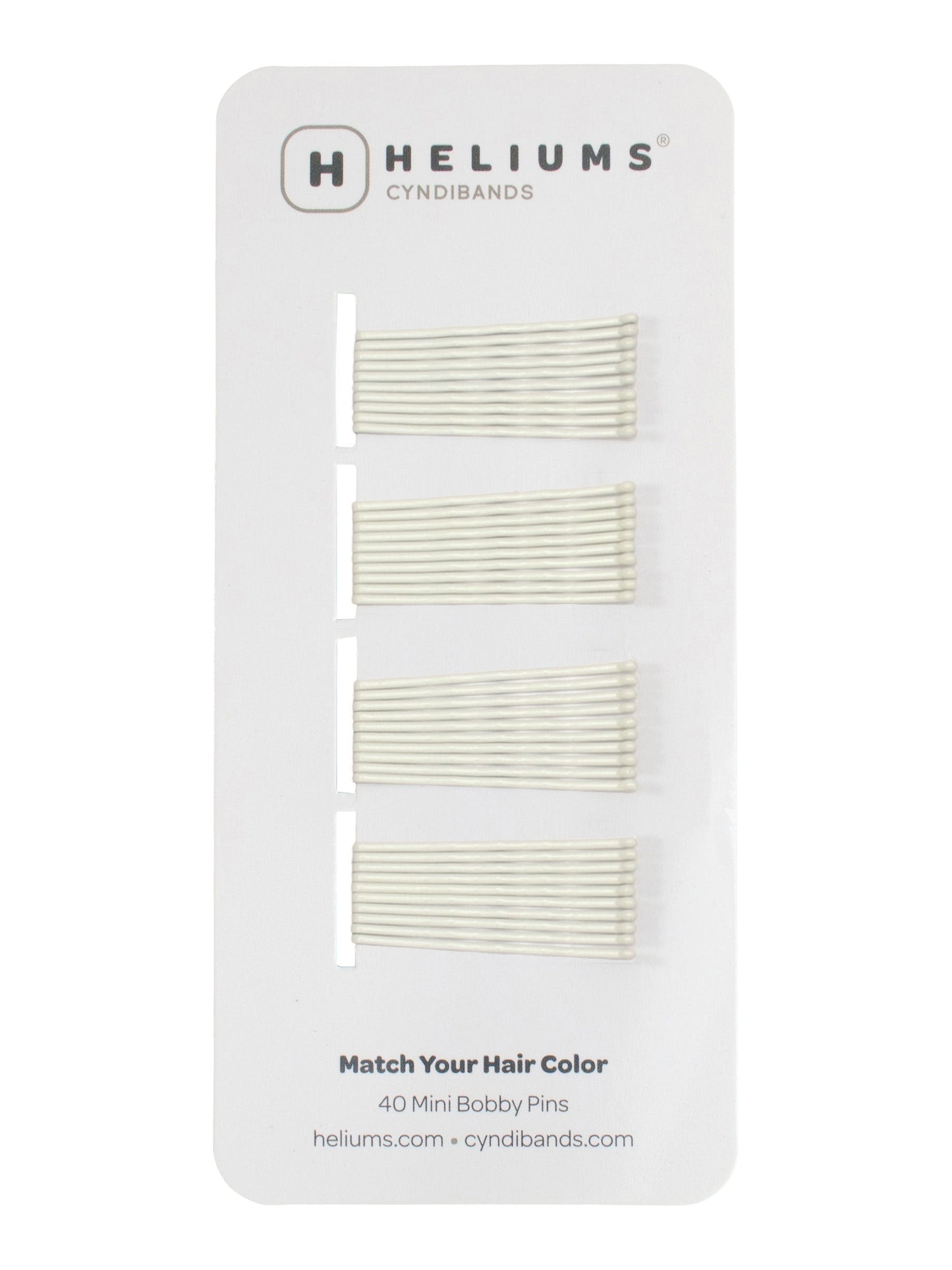 Heliums Mini Bobby Pins - 40 Pack, 1.5 Inch Small Hair Pins