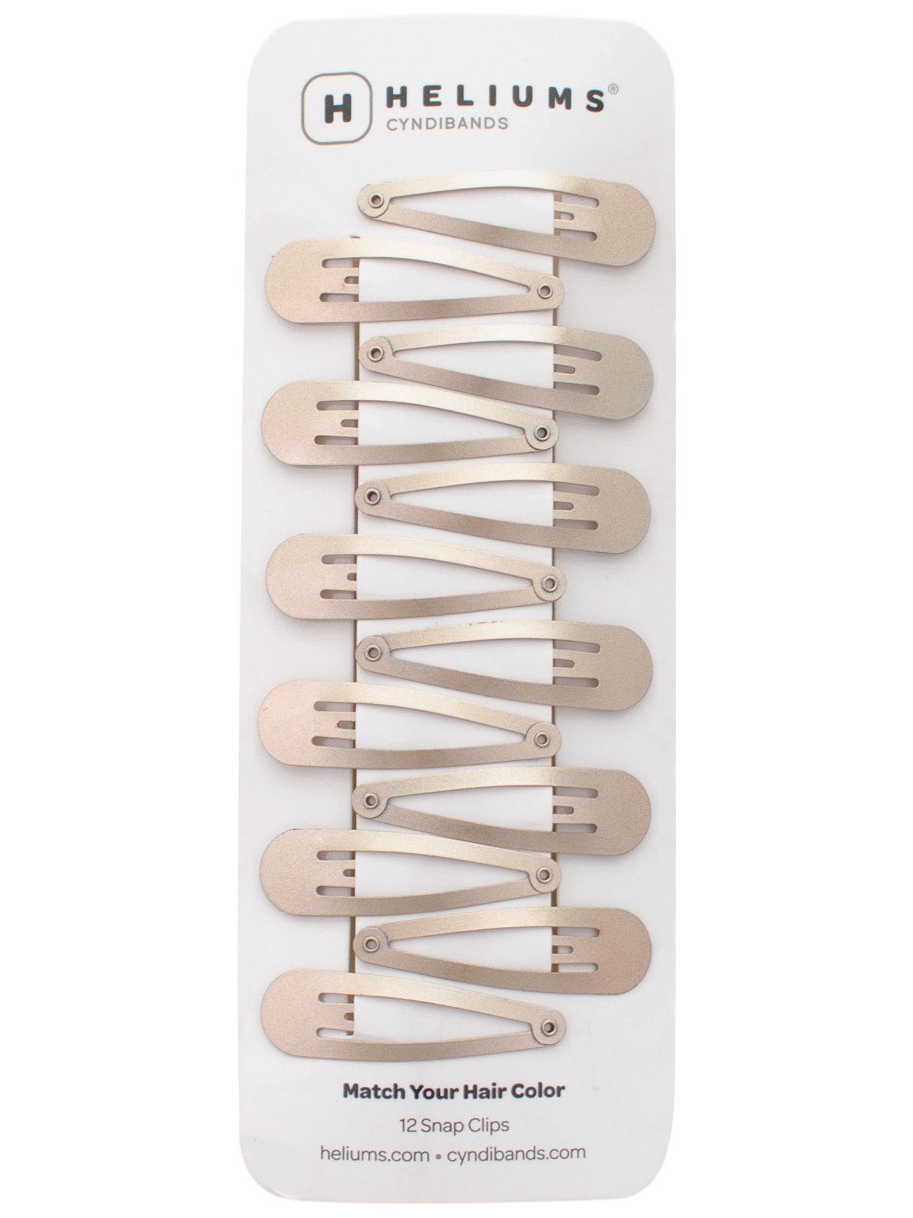 2 Inch Snap Clips Metal Barrettes - 12 Count