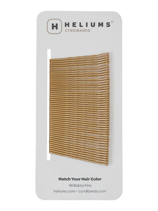 HELIUMS-2 Inch Wavy Bobby Pins - 48 Count - Dark Blonde