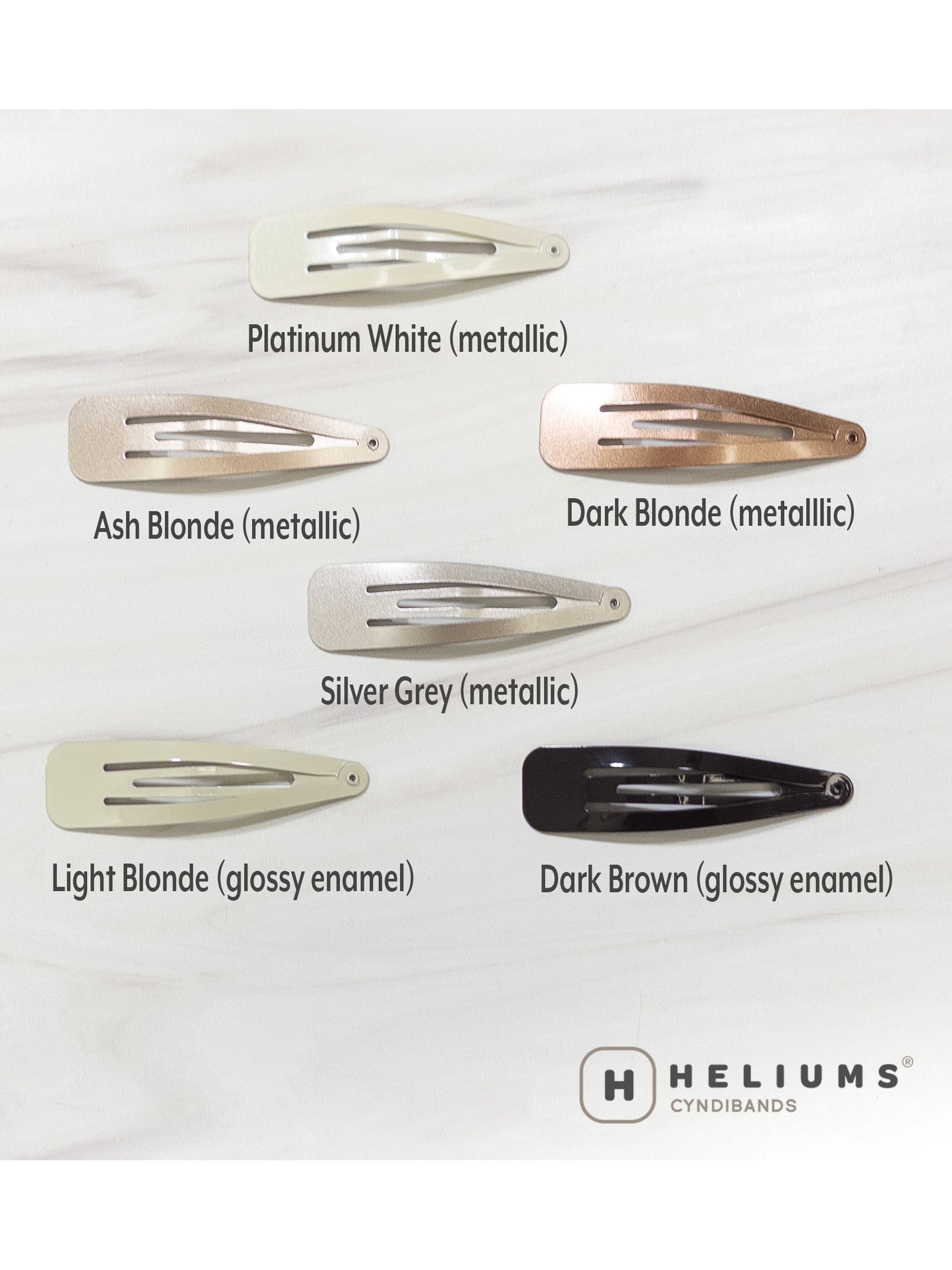 Large 2.7 Inch Snap Clips - Metal Barettes