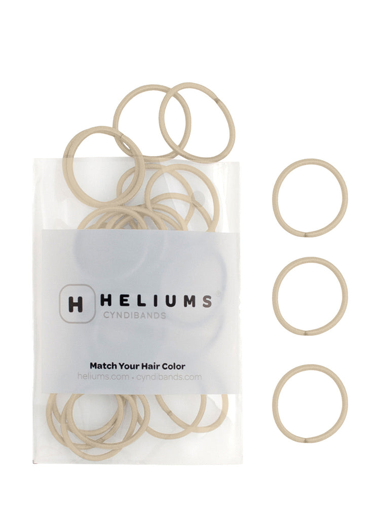 heliums-Small Hair Ties - 2mm Mini Hair Elastics - Light Blonde