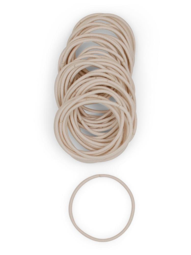 heliums-Thin 2mm Hair Ties - 1.75 Inch Elastics - 40 Count - Light Blonde