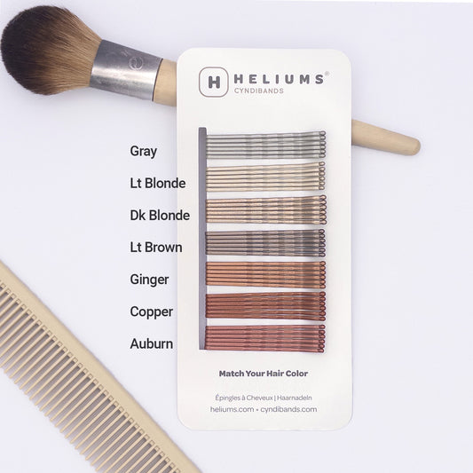 Heliums Matte Metallic Wavy Bobby Pins (48-Pack)
