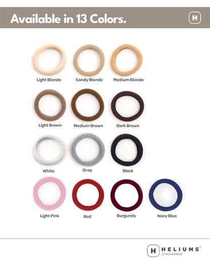Small Seamless Hair Ties • 1 Inch • 30-Pack