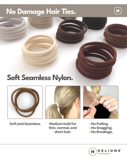 Skinny Seamless Hair Ties (18-Pack)