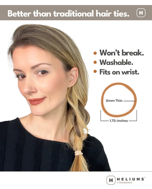 Heliums Skinny Seamless Hair Ties (18-Pack)