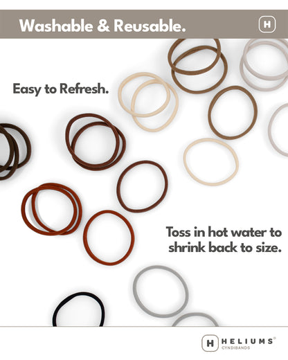 Skinny Seamless Hair Ties (18-Pack)