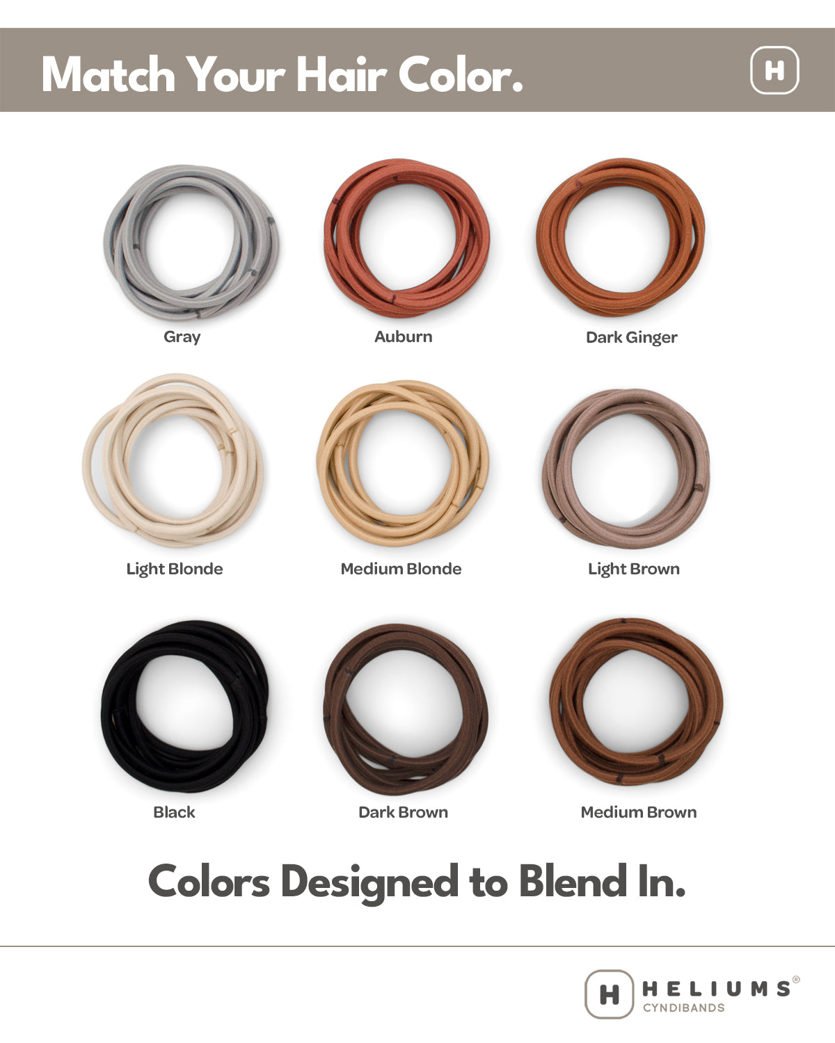 Large Classic Hair Ties • 30-Pack