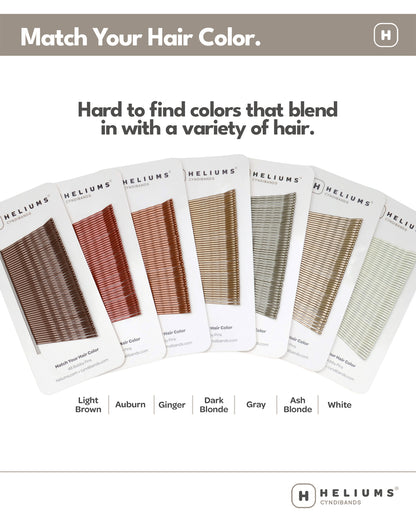 Matte Metallic Wavy Bobby Pins (48-Pack)