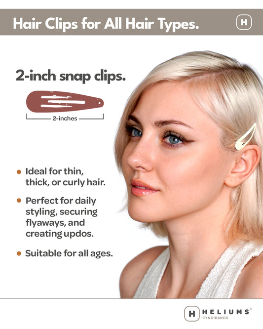 Heliums 2 Inch Snap Clips (12-Pack)