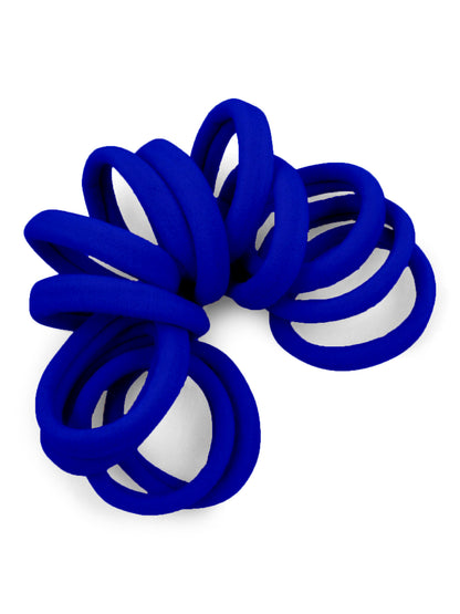 Seamless Hair Ties - Gentle Hold - 12 Count - Royal Blue