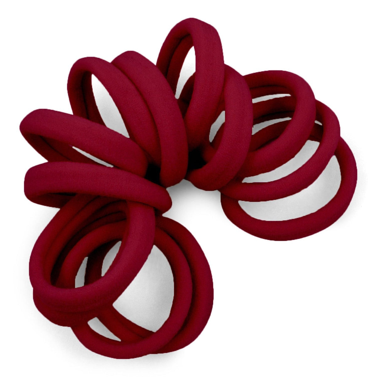 Seamless Hair Ties - Gentle Hold - 12 Count - Bold Colors