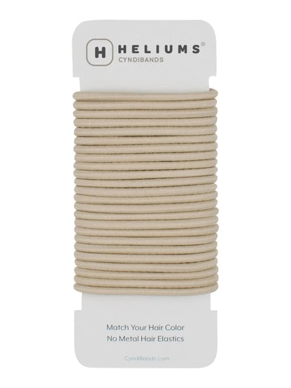 HELIUMS-4mm Hair Ties - 1.75 Inch Elastics - 24 Count - Light Blonde