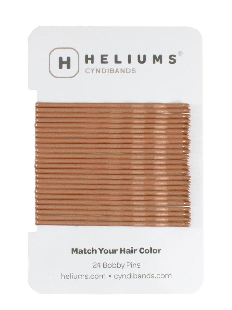 HELIUMS-Extra Long 2.5 Inch Wavy Bobby Pins - 24 Count - Ginger