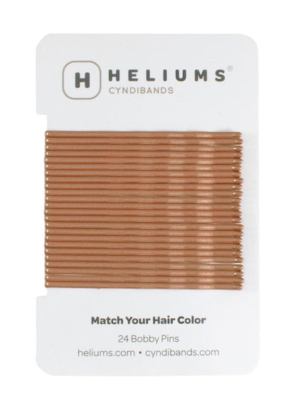 HELIUMS-Extra Long 2.5 Inch Wavy Bobby Pins - 24 Count - Ginger