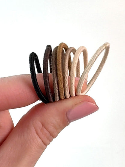 HELIUMS-Small Hair Ties - 2mm Mini Hair Elastics