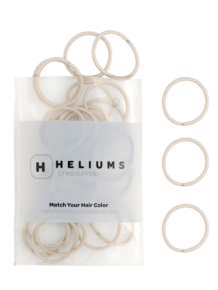 HELIUMS-Small Hair Ties - 2mm Mini Hair Elastics - Ash Blonde