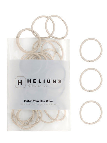 HELIUMS-Small Hair Ties - 2mm Mini Hair Elastics - Ash Blonde