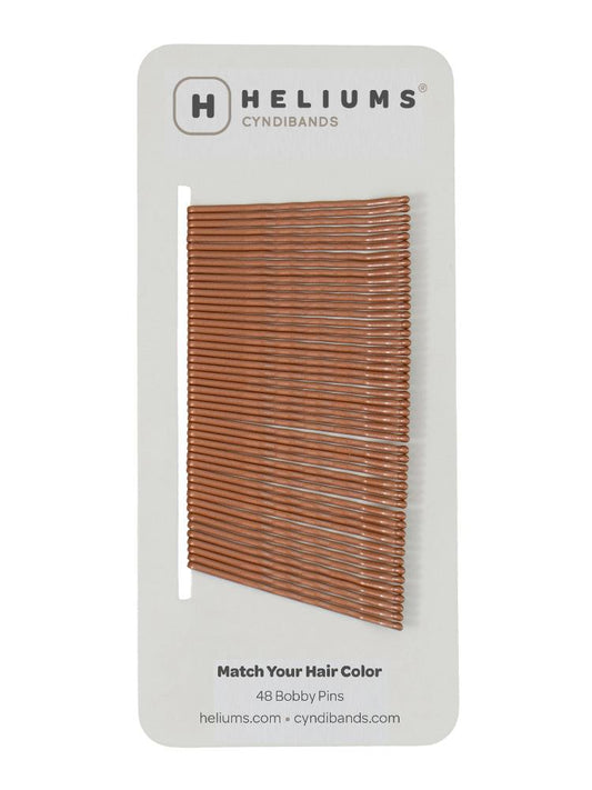 HELIUMS-2 Inch Wavy Bobby Pins - 48 Count - Dark Blonde