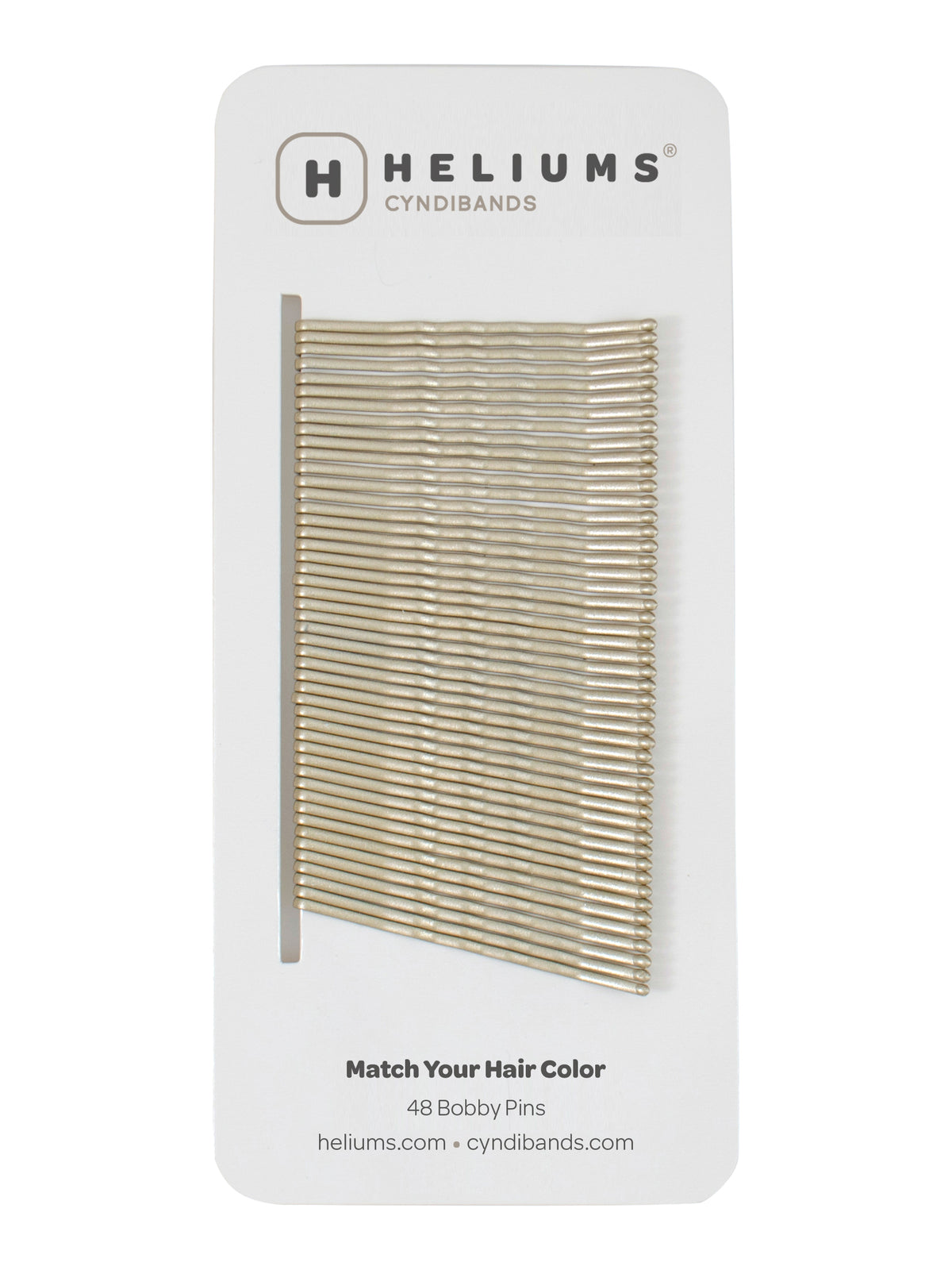 Heliums Matte Metallic Wavy Bobby Pins (48-Pack)