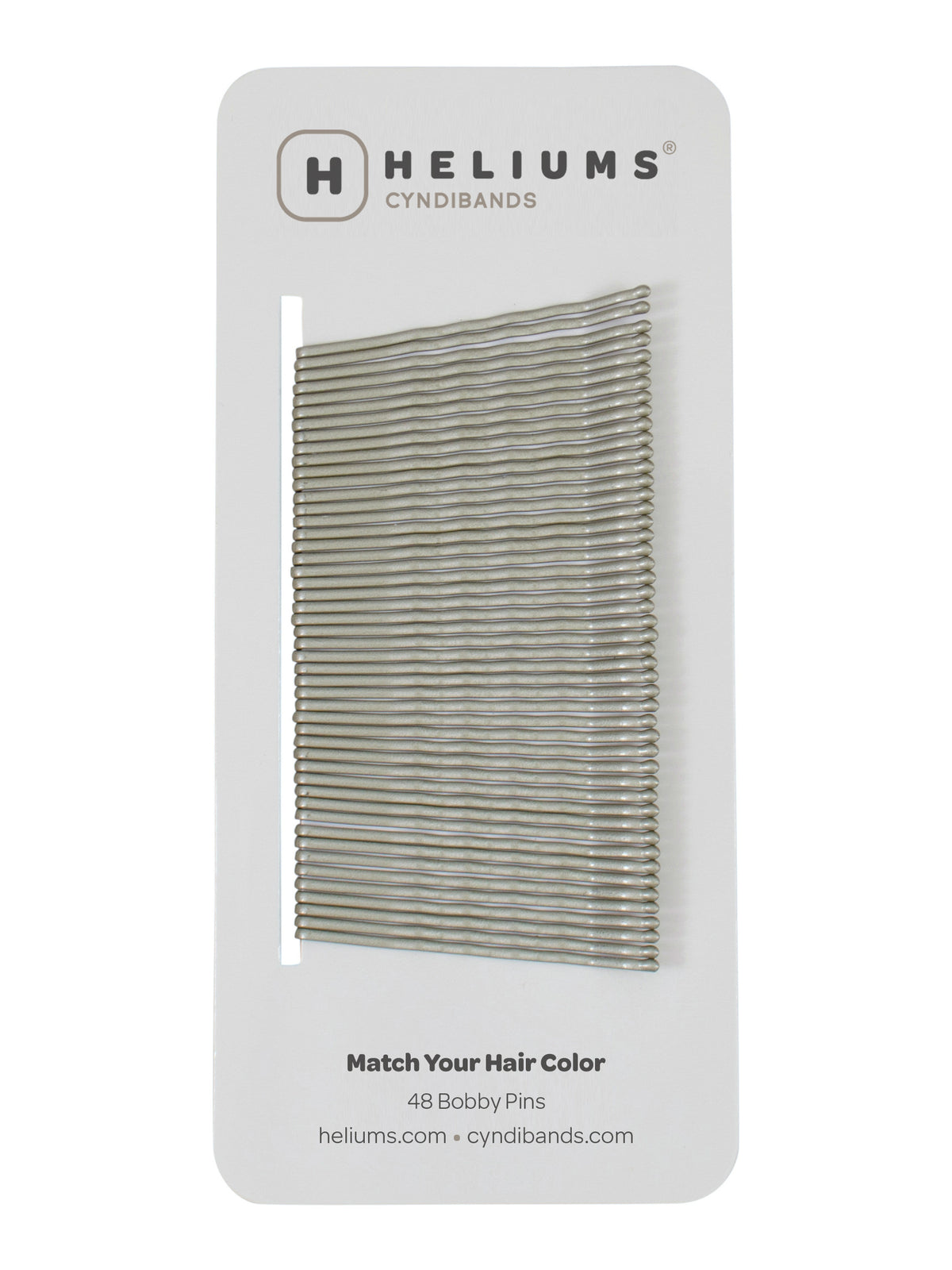 Heliums Matte Metallic Wavy Bobby Pins (48-Pack)
