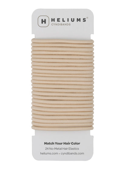 4mm Hair Ties - 1.75 Inch Elastics - 24 Count - Blondes