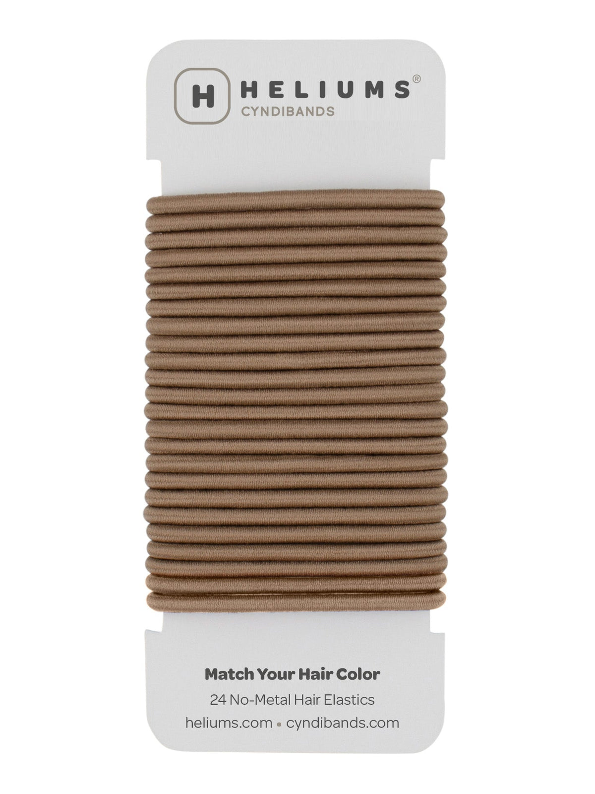 4mm Hair Ties - 1.75 Inch Elastics - 24 Count - Browns