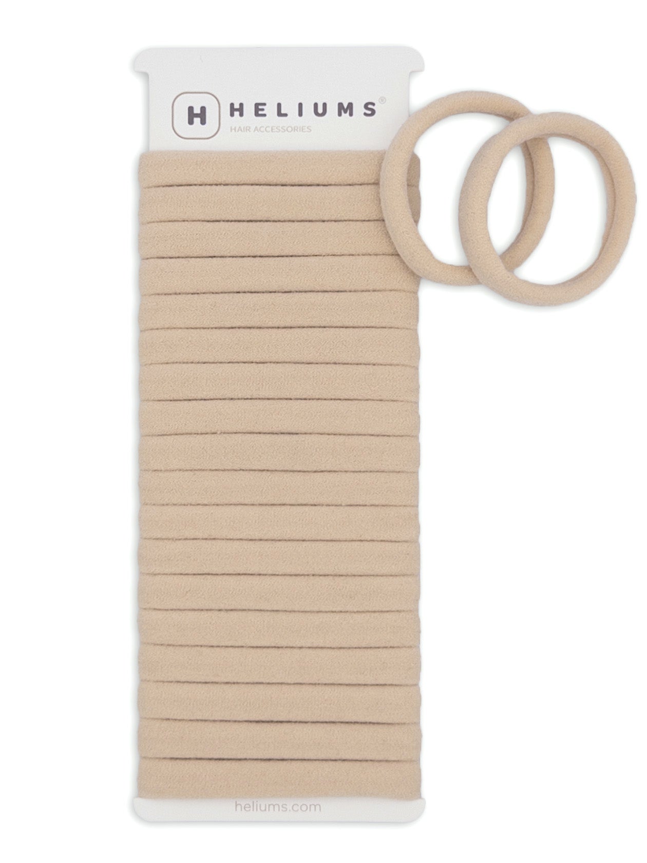 Heliums Seamless Hair Ties - Light Blonde - No Damage Gentle Hair Bands - 20 Count