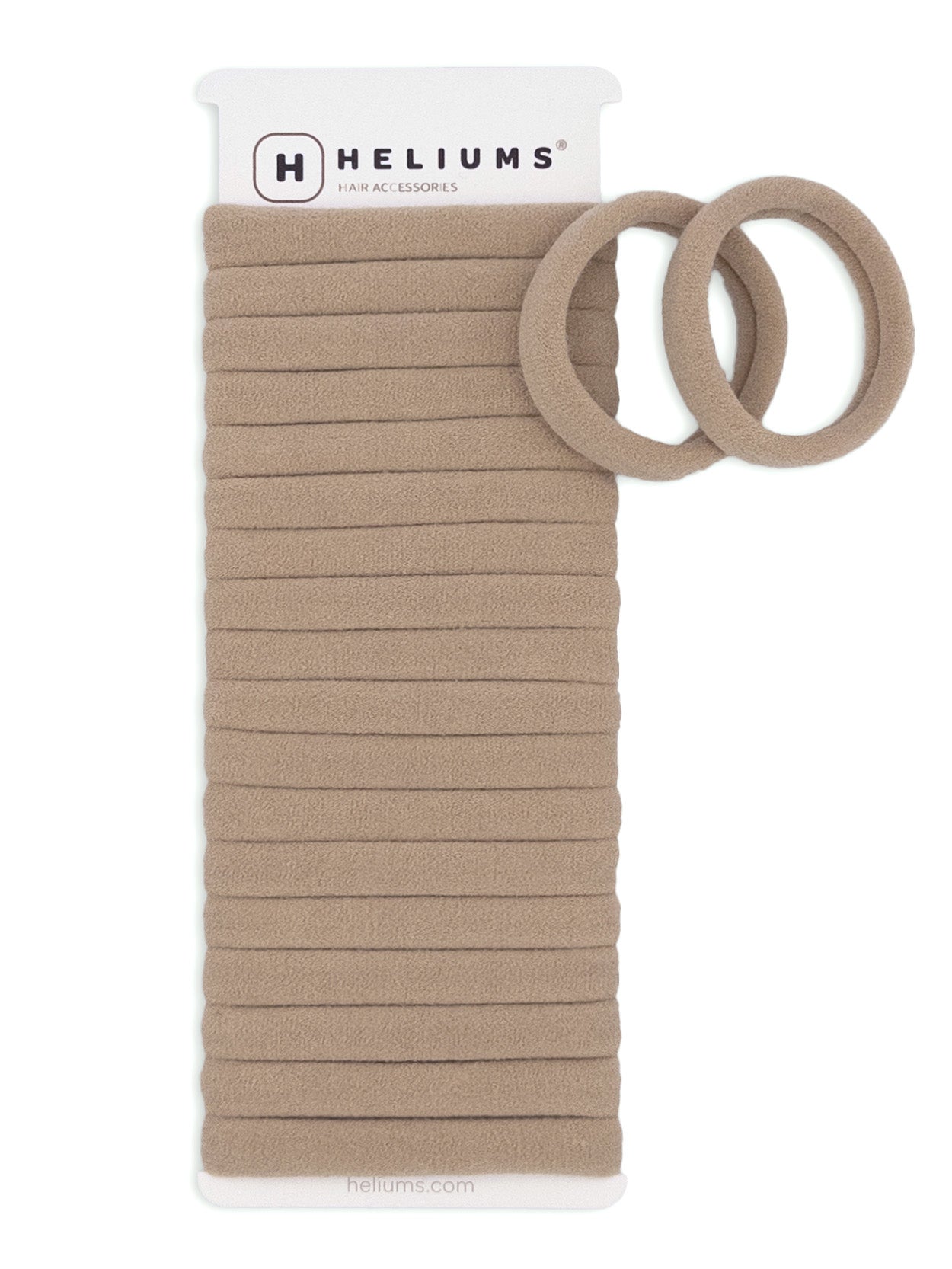 Heliums Seamless Hair Ties - Sandy Blonde - No Damage Gentle Hair Bands - 20 Count