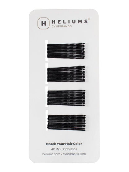 Heliums Mini Bobby Pins - 40 Pack, 1.5 Inch Small Hair Pins