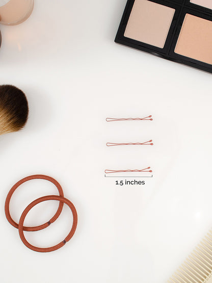 Heliums Mini Bobby Pins - 40 Pack, 1.5 Inch Small Hair Pins