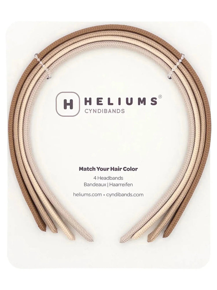 Heliums Thin Headbands - 4 Pack - Blonde