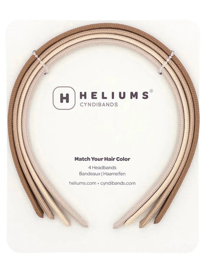Heliums Thin Headbands - 4 Pack - Blonde