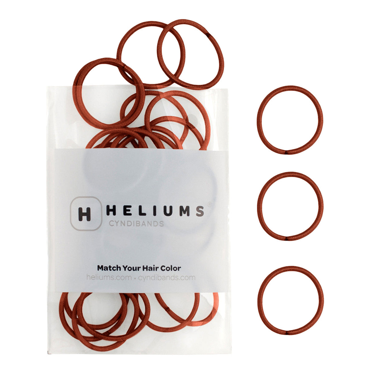 Heliums Small Hair Ties - 2mm Mini Elastics (48-Pack)