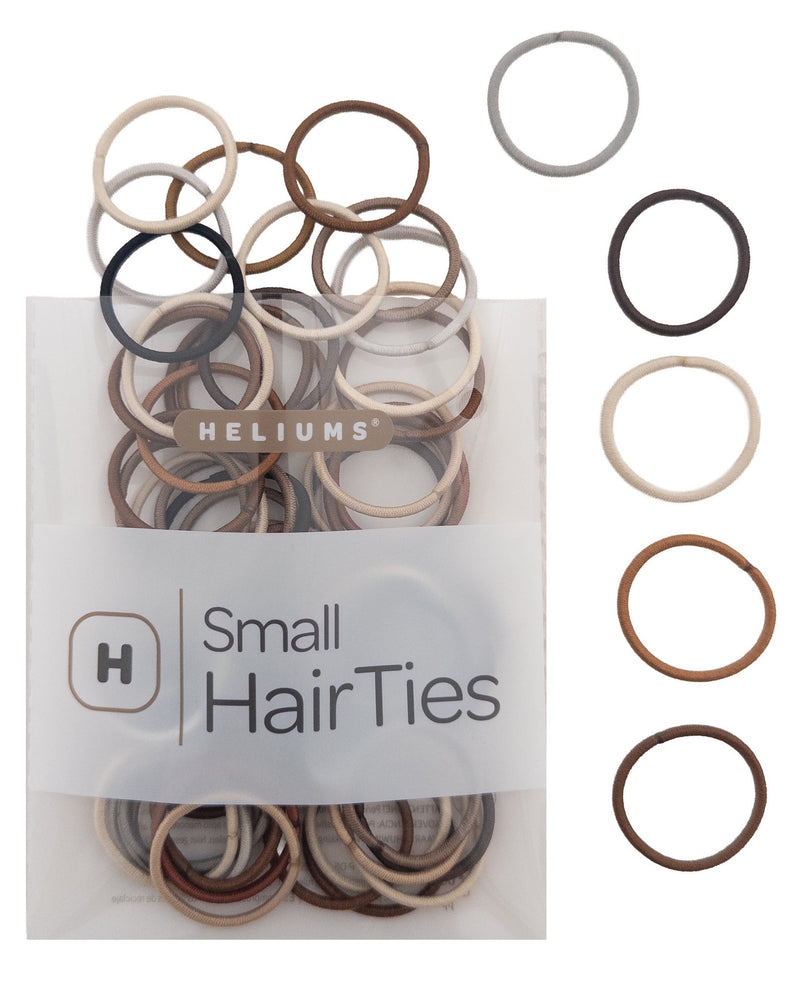 Small Hair Ties • 1 Inch Elastics • 48-Pack