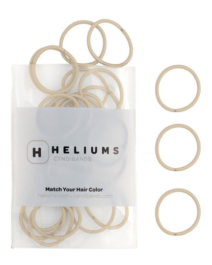 heliums-Small Hair Ties - 2mm Mini Hair Elastics - Light Blonde