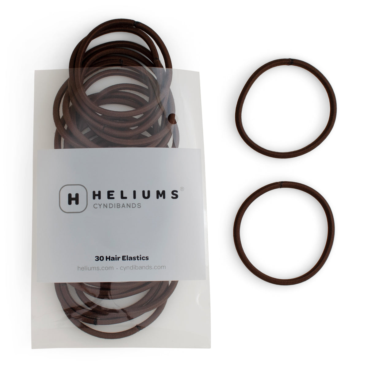 Heliums Large 4mm Hair Ties (30-Pack)