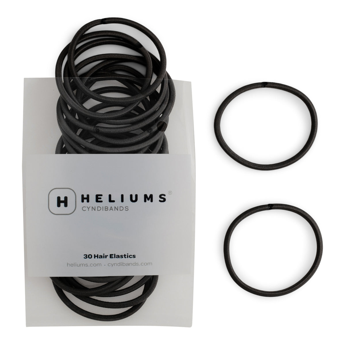 Heliums Large 4mm Hair Ties (30-Pack)